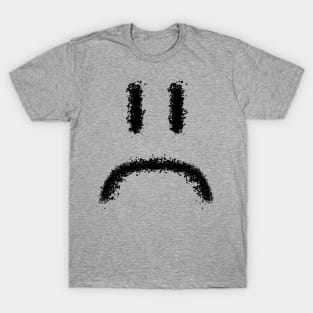 Sad Face made of black blobs T-Shirt